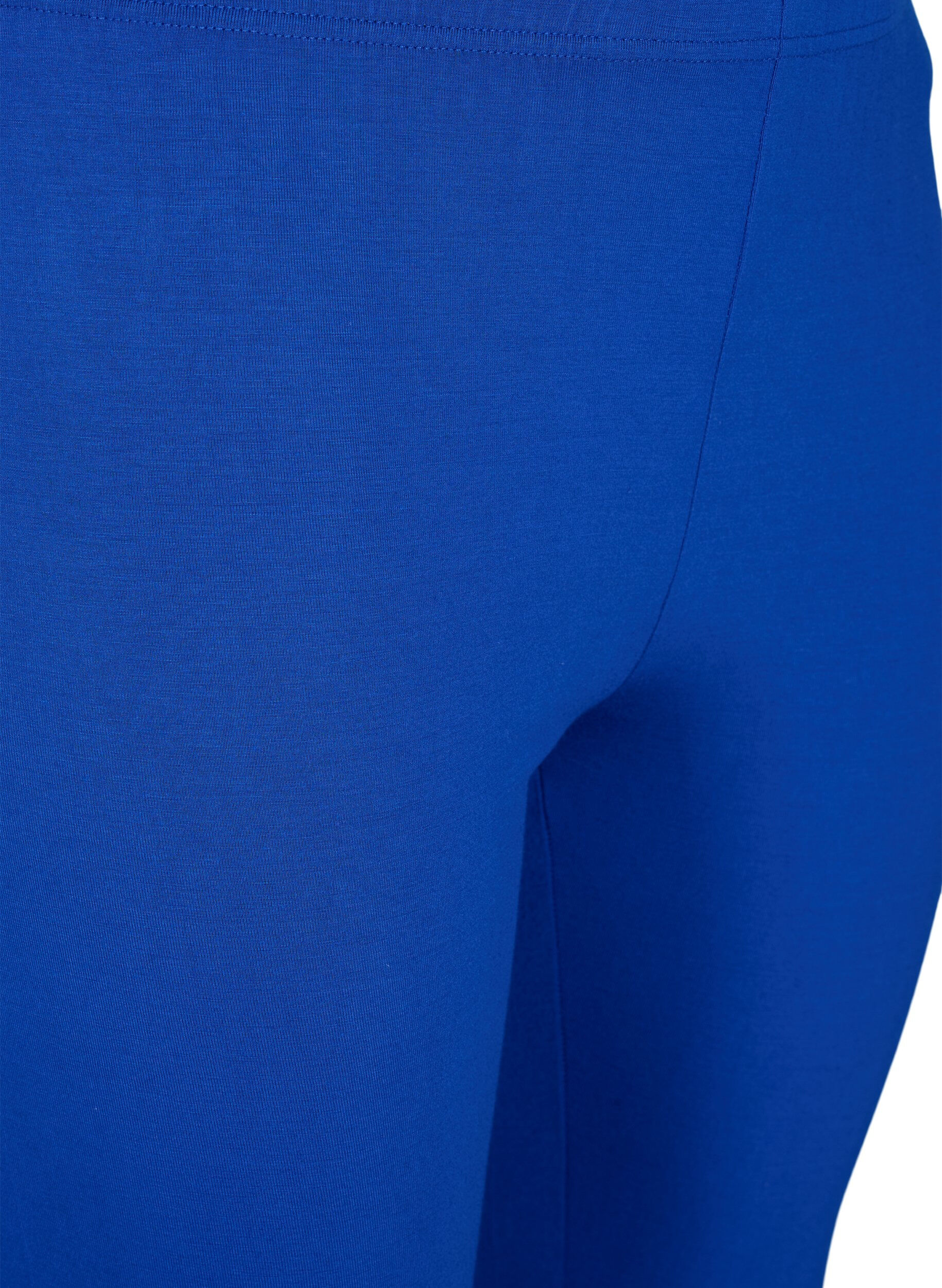 Zizzifashion Basic leggings with extra length, Blue, Packshot image number 2