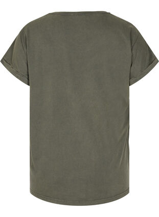 Organic cotton t-shirt with print, Ivy acid Lion as s, Packshot image number 1