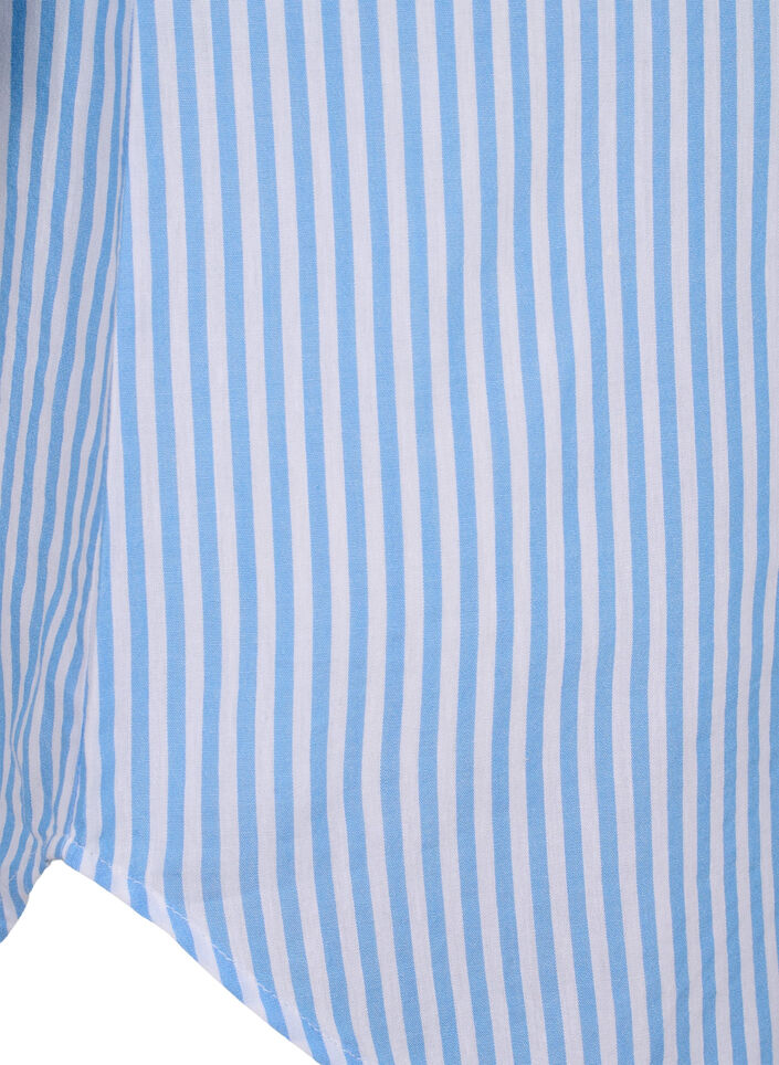 Checked tunic with 3/4 sleeves, Blue, Packshot image number 3