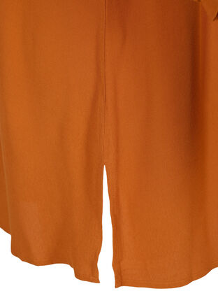 Viscose A-line tunic with slits, Autumnal, Packshot image number 3