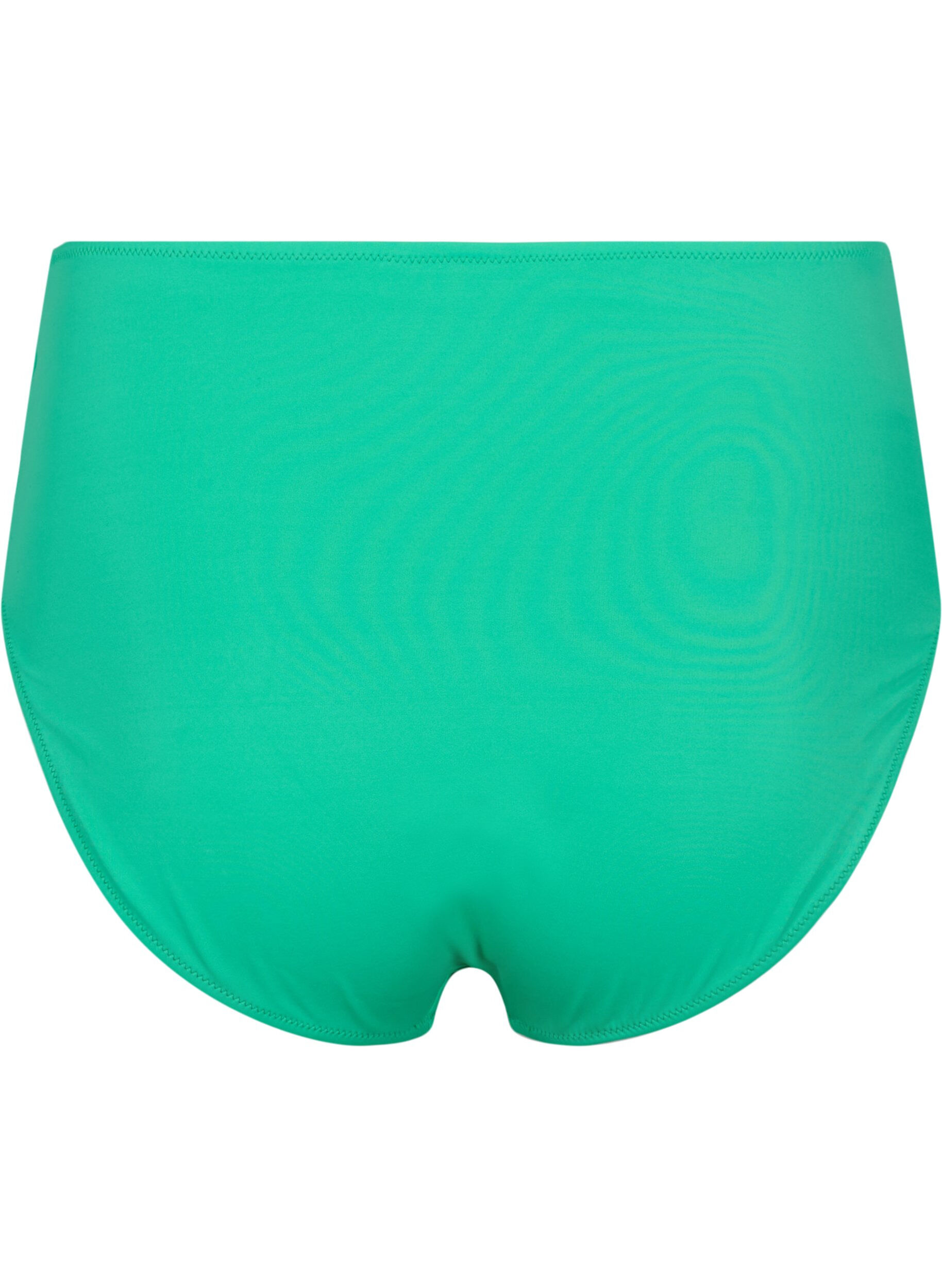Zizzifashion Bikini bottoms with high waist, Green, Packshot image number 1