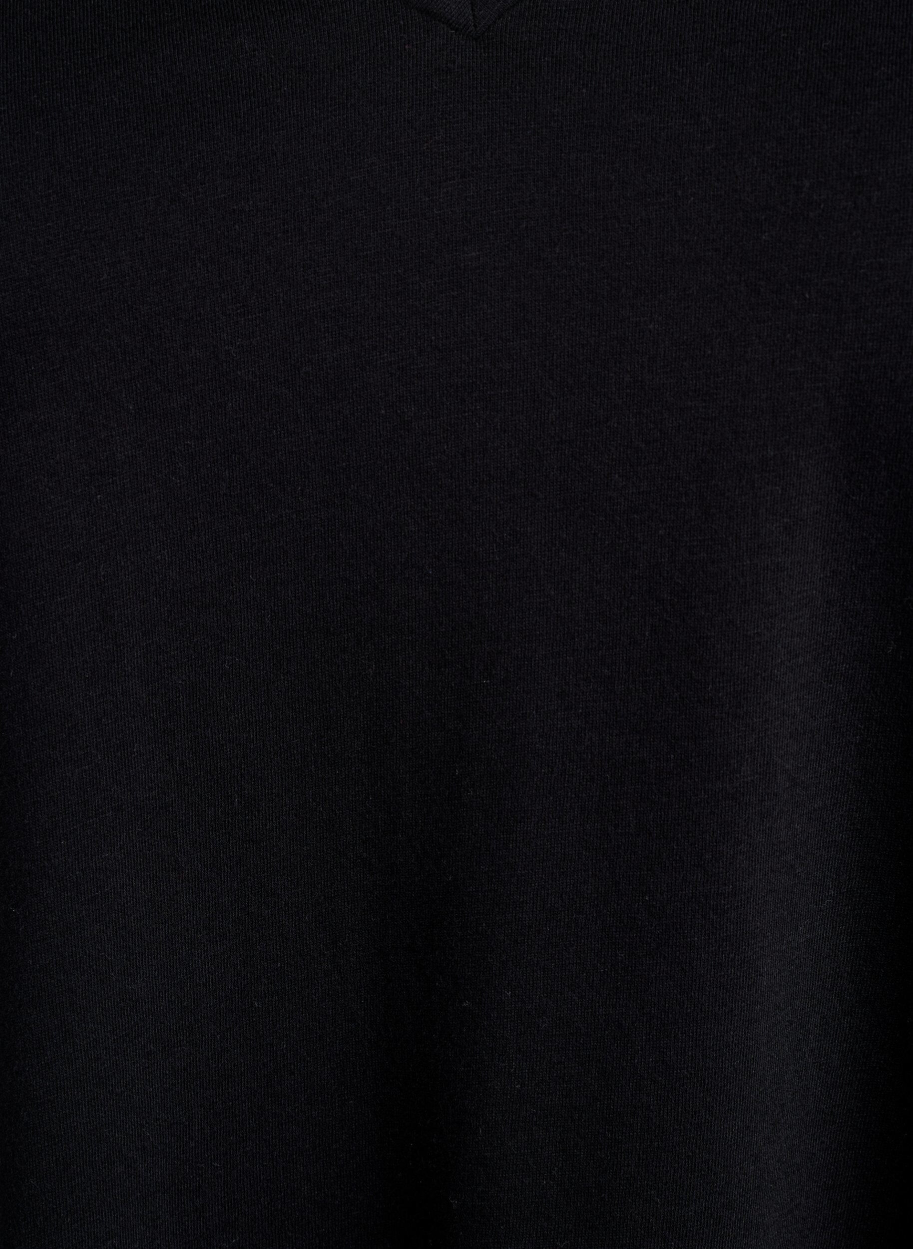 Zizzifashion 2-pack t-shirts with v-neck, Black, Packshot image number 2