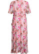 Chiffon maxi dress with a V-neck and ruffle hem, , Packshot image number 1