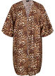 Viscose kimono with 3/4 sleeves, Brown, Packshot image number 0