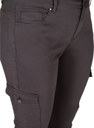 Close-fitting trousers with pockets, Grey, Packshot image number 2