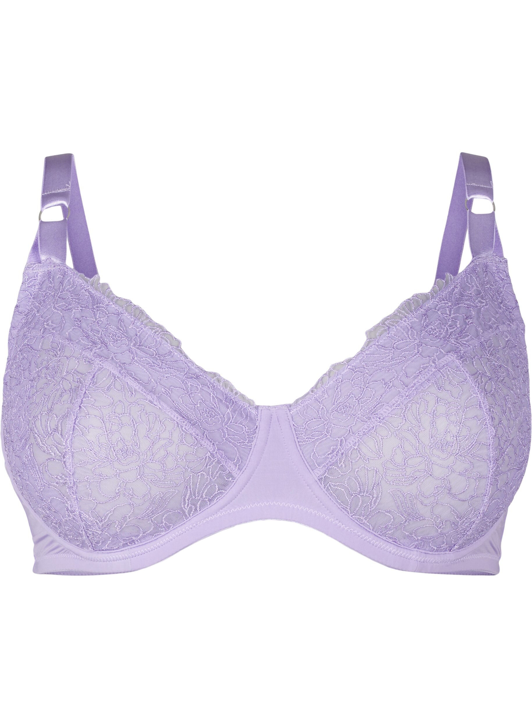 Full cover bra with lace