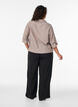 Loose trousers in linen and viscose, Black, Model image number 1