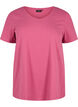 Solid-coloured basic cotton T-shirt, Red, Packshot image number 0