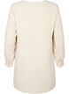 Solid color tunic with v-neck and buttons, Warm Off-white, Packshot image number 1