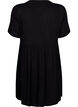 A-line viscose dress with short sleeves, Black, Packshot image number 1