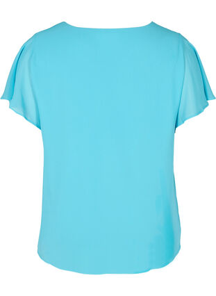 Short-sleeved blouse, River Blue, Packshot image number 1