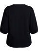 3/4 Sleeve cotton blouse, Black, Packshot image number 1