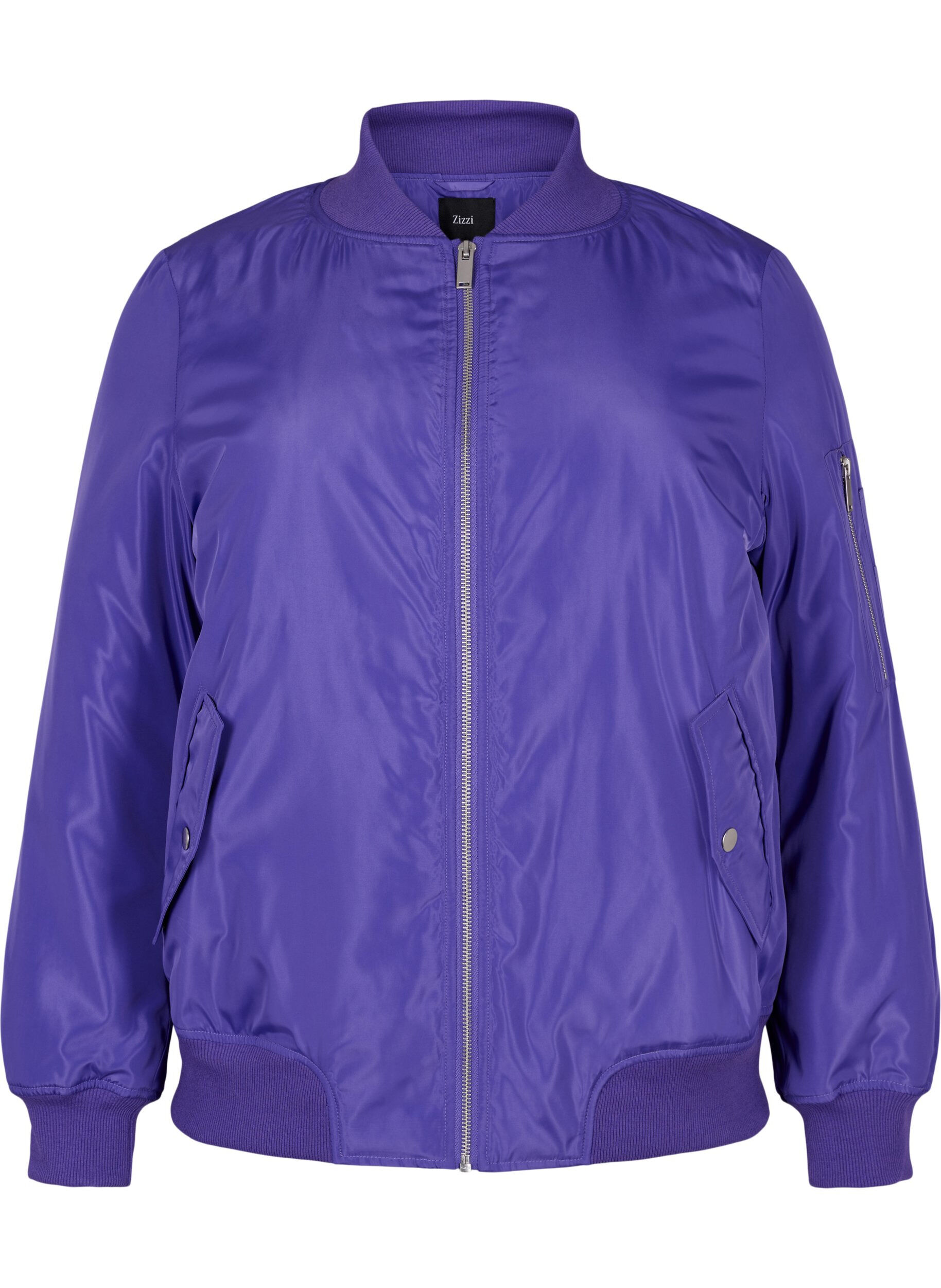 Zizzifashion Bomber jacket with zip, Purple Opulence, Packshot image number 0