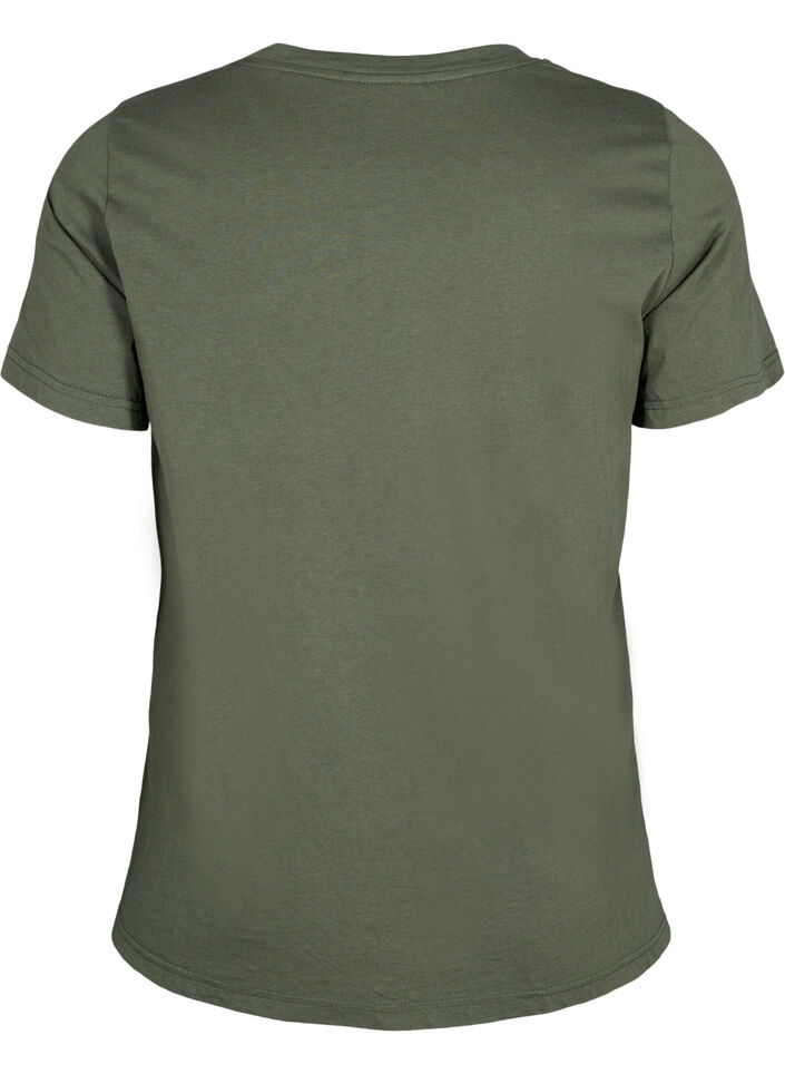 T-shirt with a motif, Thyme w. Kind People, Packshot image number 1