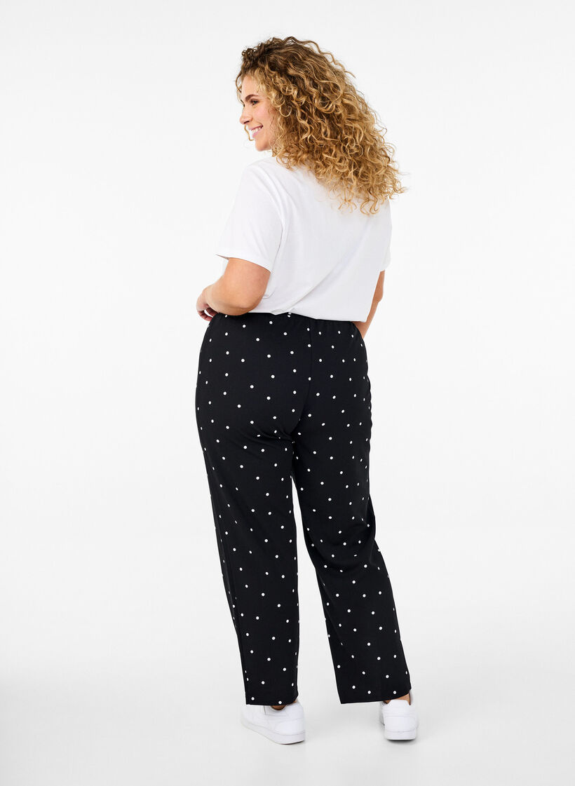 Straight fit trousers, Black, Model image number 1