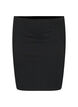 Tight-fitting viscose skirt with slit, Black, Packshot image number 0