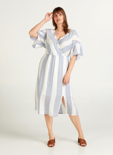 Dress, Snow White w. Blue stripe, Model image number 0