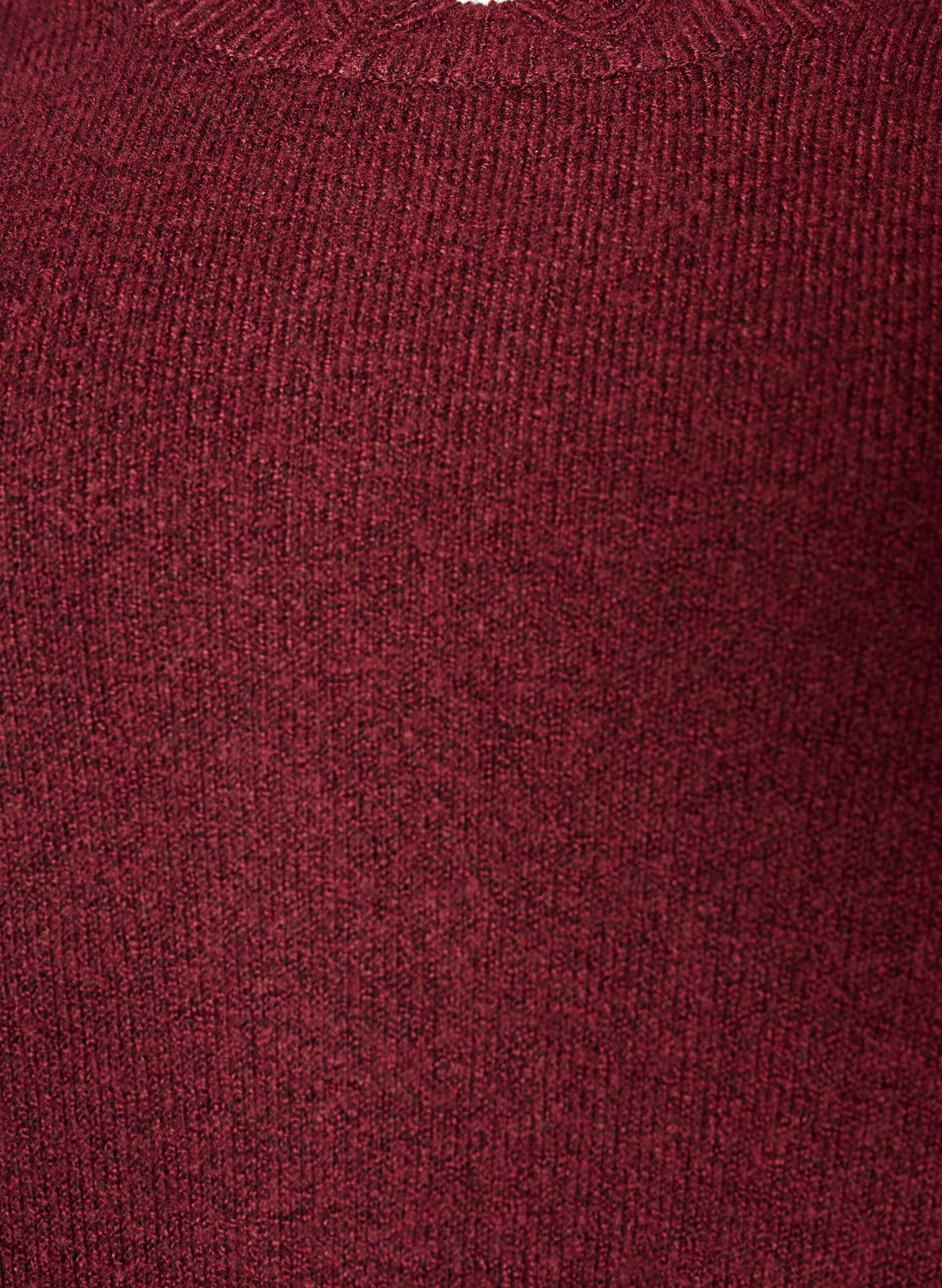 ZizzifashionKnitted blouse with wavy edges, Red, Packshot image number 2