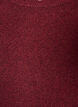 Knitted blouse with wavy edges, Red, Packshot image number 2