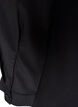 Short shirt dress with ruffle tier, Black, Packshot image number 3