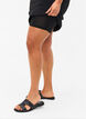 Short skirt with inner shorts, Black, Model image number 4