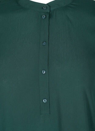 Viscose A-line tunic with slits, Scarab, Packshot image number 2