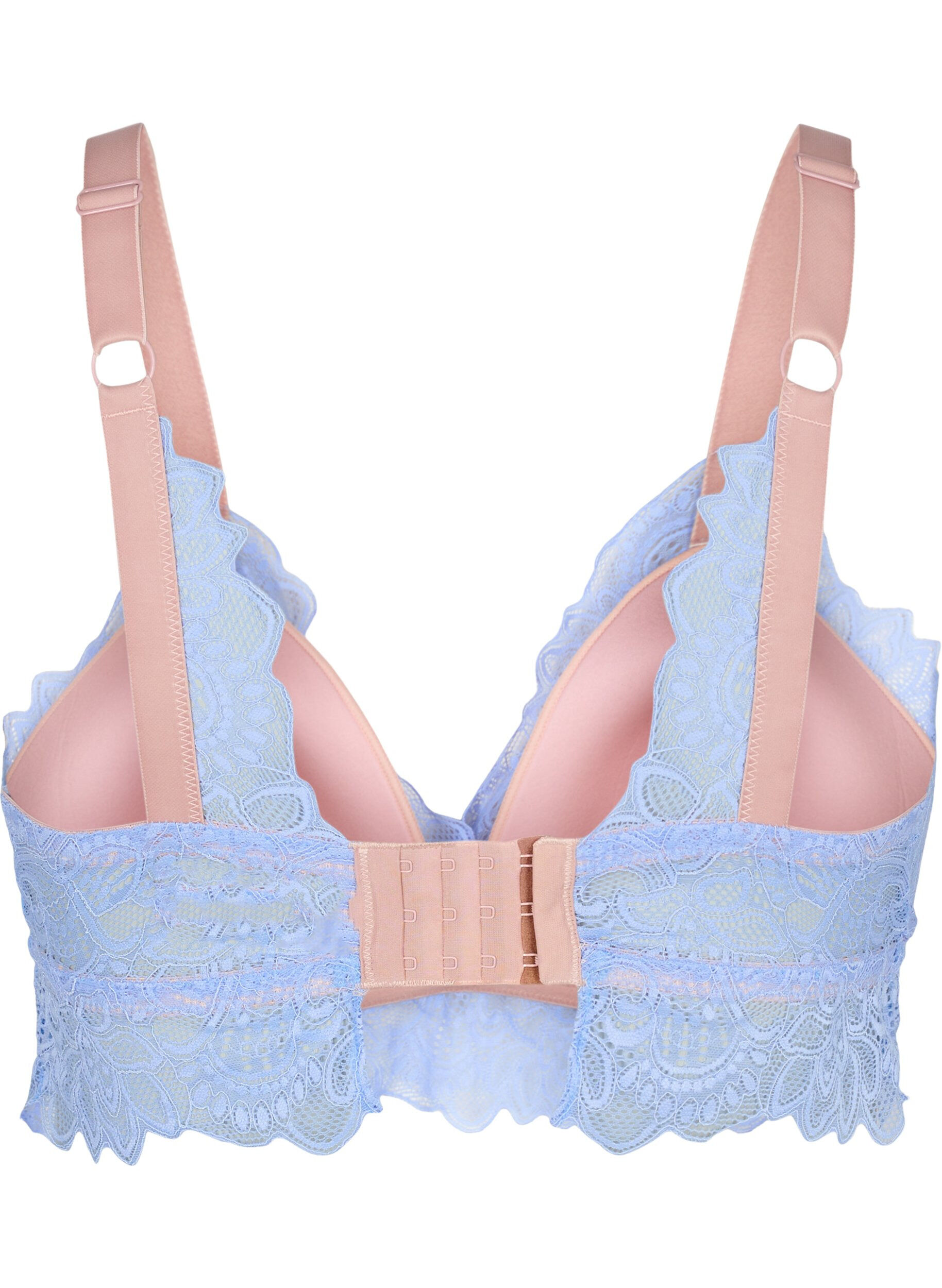 Zizzifashion Bralette with lace and soft padding, Serenity, Packshot image number 1