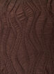 Midi dress with a wavy texture and long sleeves, Brown, Packshot image number 2