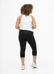 2-pack leggings with 3/4 length, Black, Model image number 2