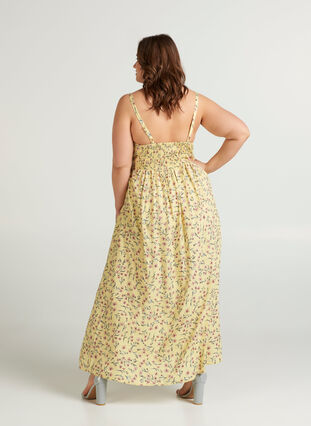 Dress , YELLOW FLOWER PRINT, Model image number 0