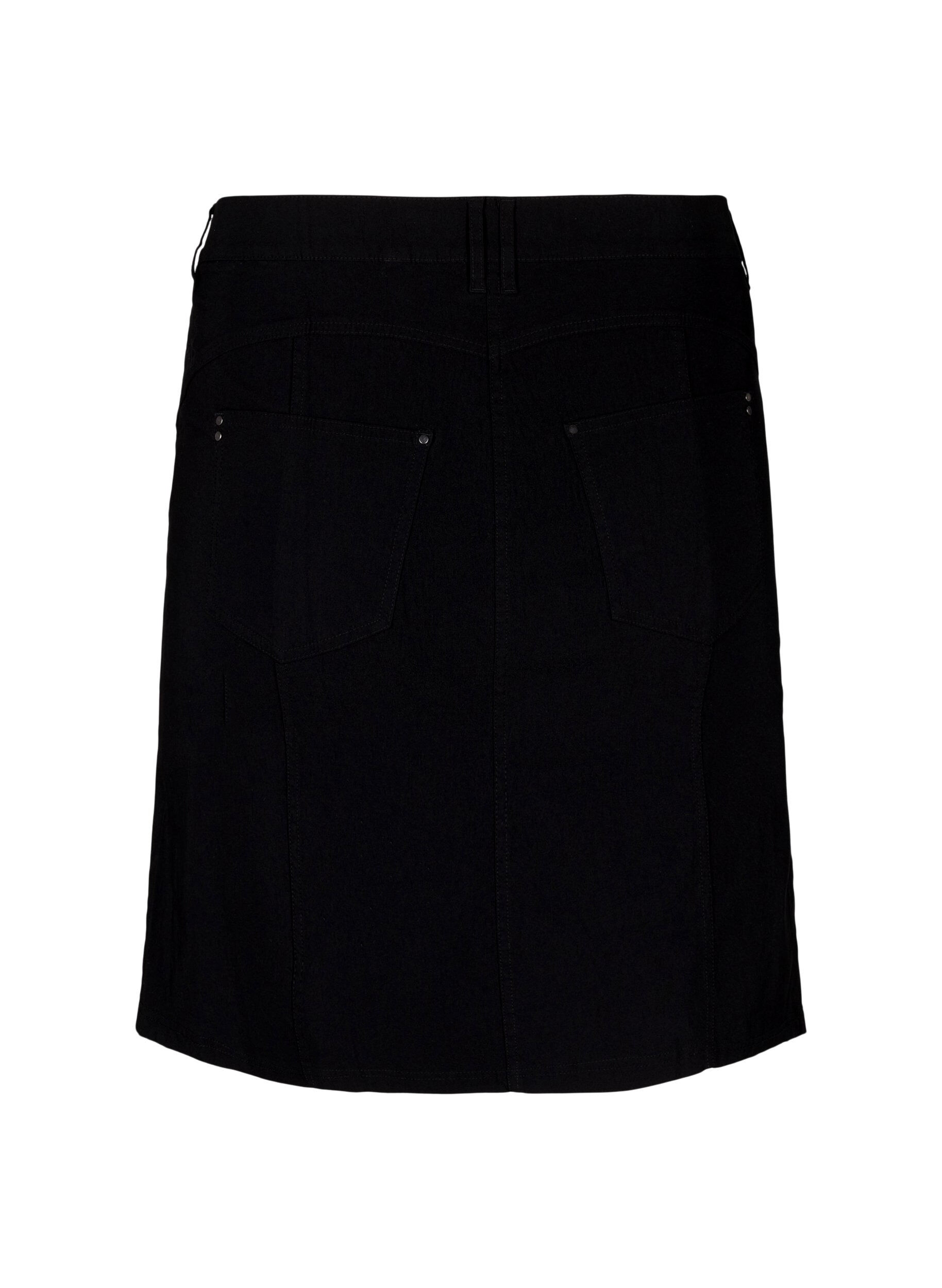 Zizzifashion Short skirt with inner shorts, Black, Packshot image number 1