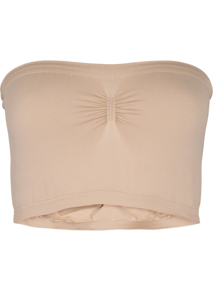 Tube bra, Beige, Packshot image number 0