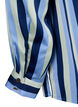 Striped satin shirt with collar, Blue Stripe, Packshot image number 3