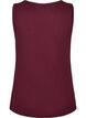 Night top in organic cotton with a textured pattern, Dark Bordeaux, Packshot image number 1