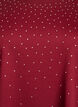 T-shirt with rhinestones and round neck, Dark Bordeaux, Packshot image number 2