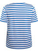 Striped T-shirt in organic cotton, Blue, Packshot image number 1