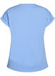 Short-sleeved cotton blend t-shirt, Light Blue, Packshot image number 1