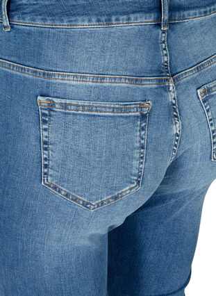 High waisted Ellen bootcut jeans, Blue denim, Packshot image number 3