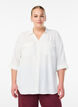 FLASH - Shirt with chest pockets and 3/4 sleeves, Vanilla, Model image number 0