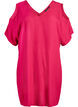 Beach dress in viscose with shoulder detail, Pink, Packshot image number 0