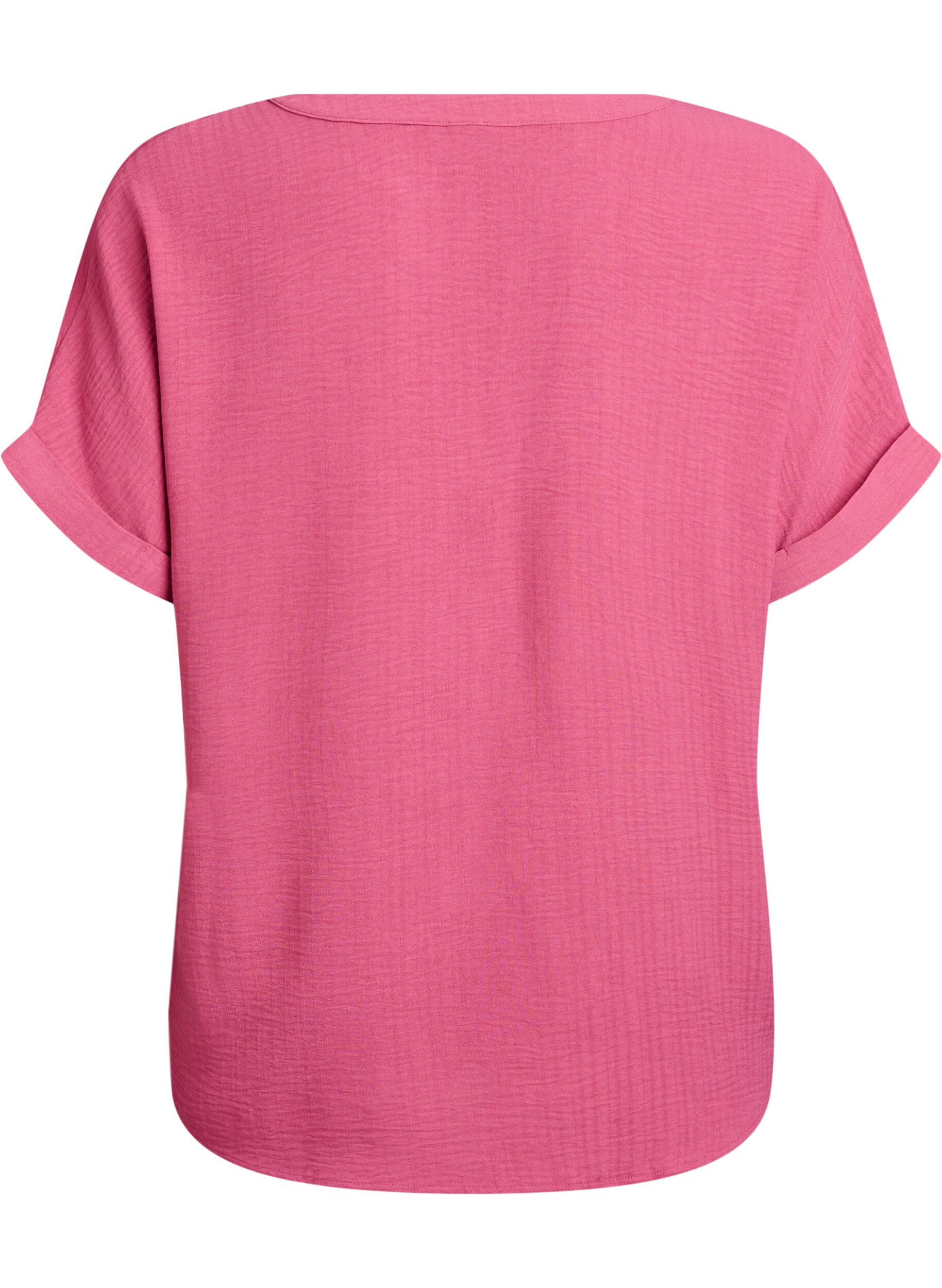 Zizzifashion Loose blouse with short sleeves, Red, Packshot image number 1