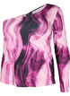 One-shoulder blouse with print, Raspberry Rose AOP, Packshot image number 0