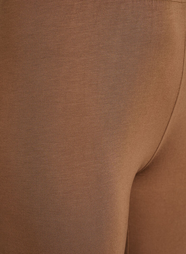 Basic leggings with extra length, Brown, Packshot image number 2