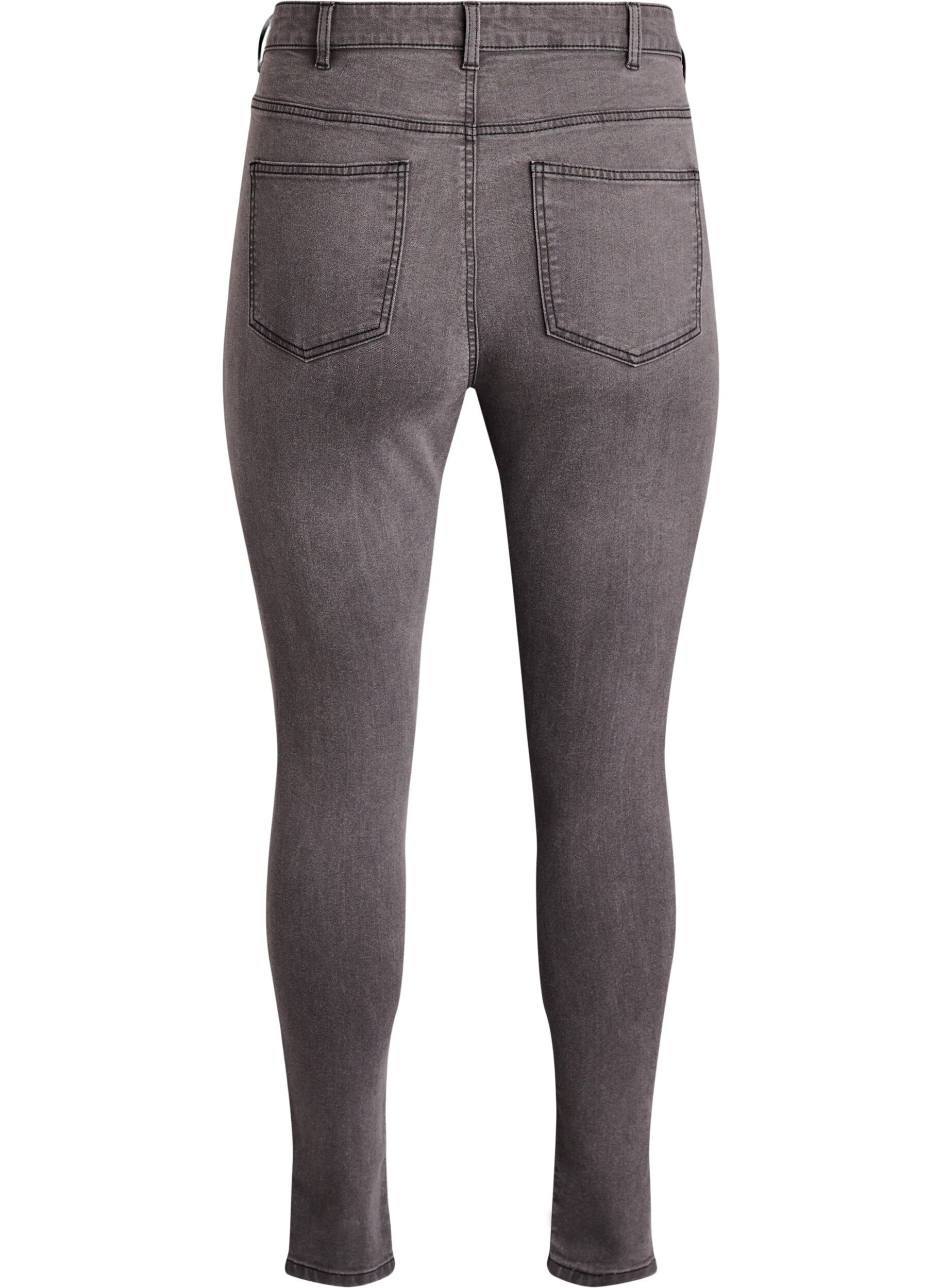 ZizzifashionAmy high-waisted super slim fit jeans, Grey, Packshot image number 1