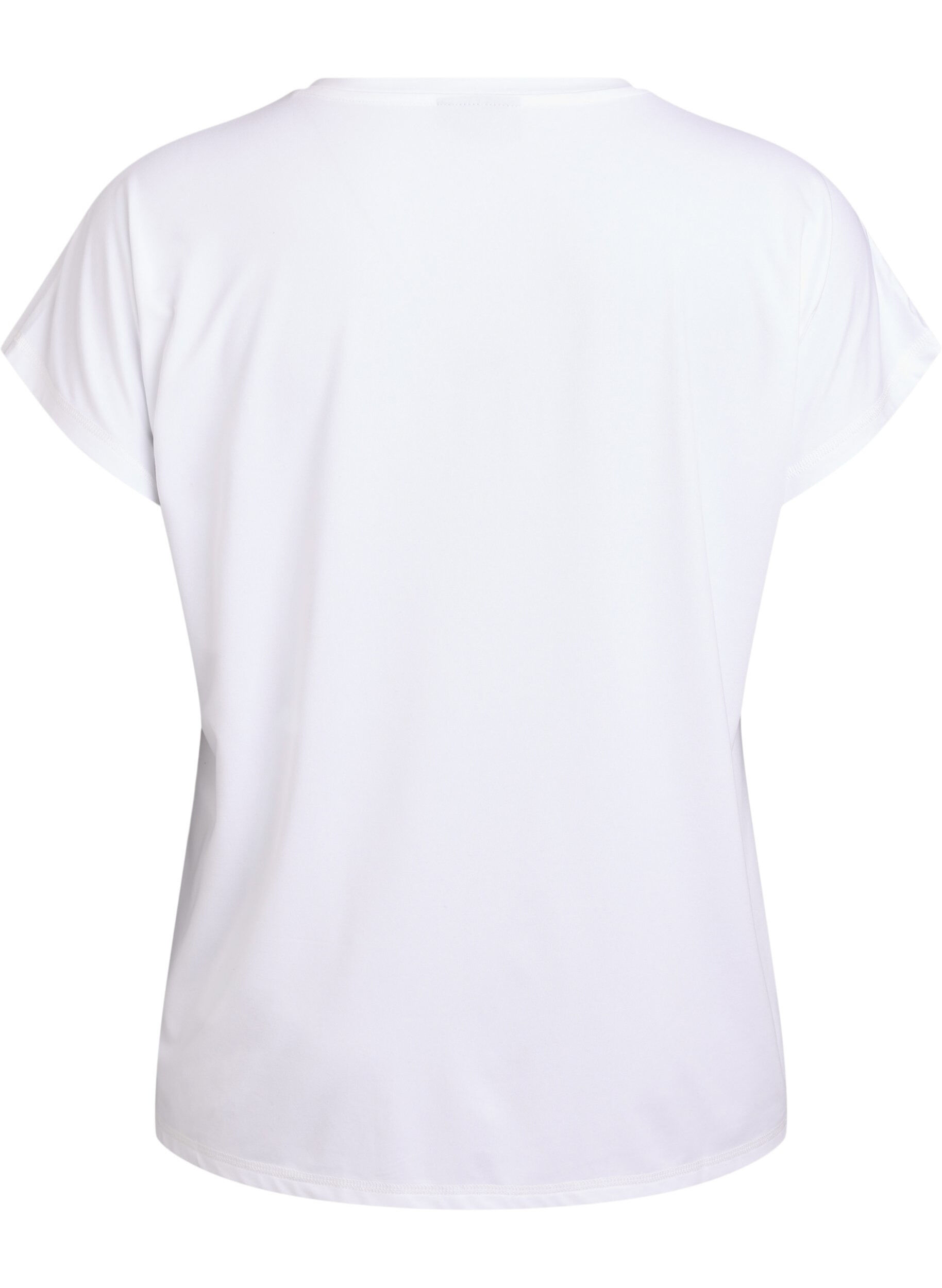 Zizzifashion Solid-coloured training T-shirt, White, Packshot image number 1