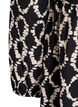 Long-sleeved dress with print and bows, Black, Packshot image number 3