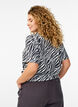 FLASH - Zebra print T-shirt, Black, Model image number 2