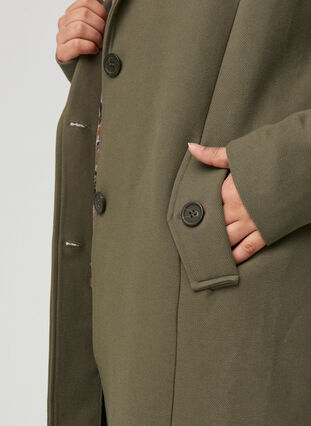 Jacket with buttons and collar, Tarmac, Model image number 2