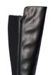 Wide fit - High boot with elastic and zip, Black, Packshot image number 4