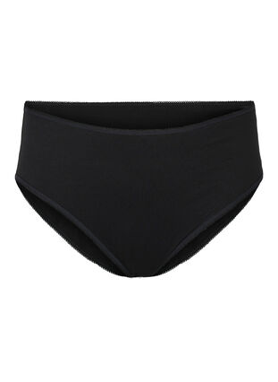 5-pack cotton panties with regular waist, Black, Packshot image number 2